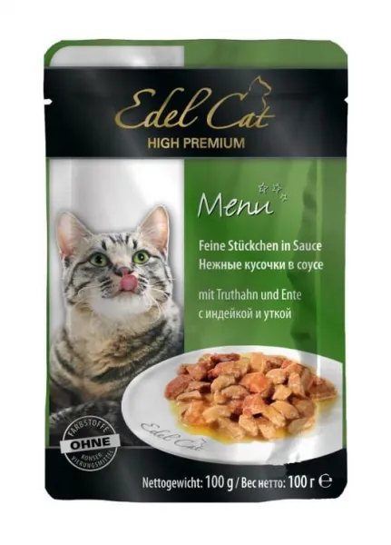 Edel Cat Premium Tavşan Hindi Ördek 100 gr Kedi Maması