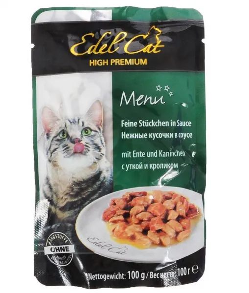 Edel Cat Premium Tavşanlı Ördekli 100 gr Kedi Maması
