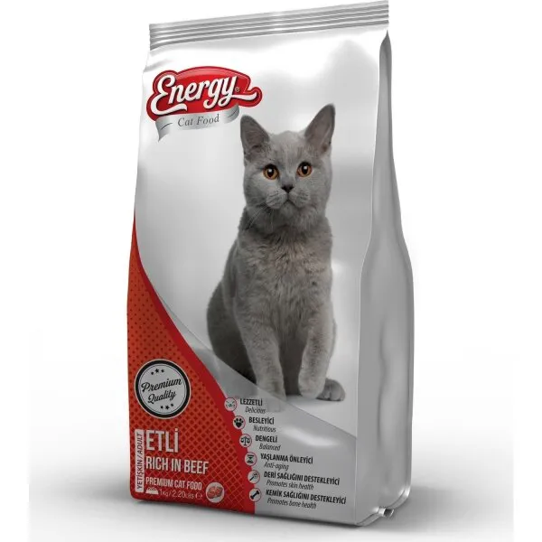 Energy Cat Food Etli Yetişkin 500 gr Kedi Maması