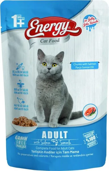 Energy Somonlu Islak 85 gr Kedi Maması