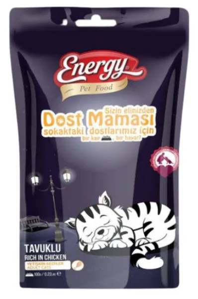 Energy Tavuklu Dostluk Maması 100 gr Kedi Maması