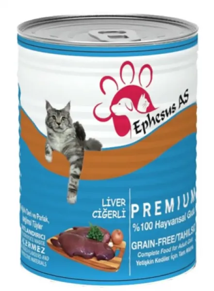 Ephesus AS Premıum Liver Ciğerli 415 gr Kedi Maması