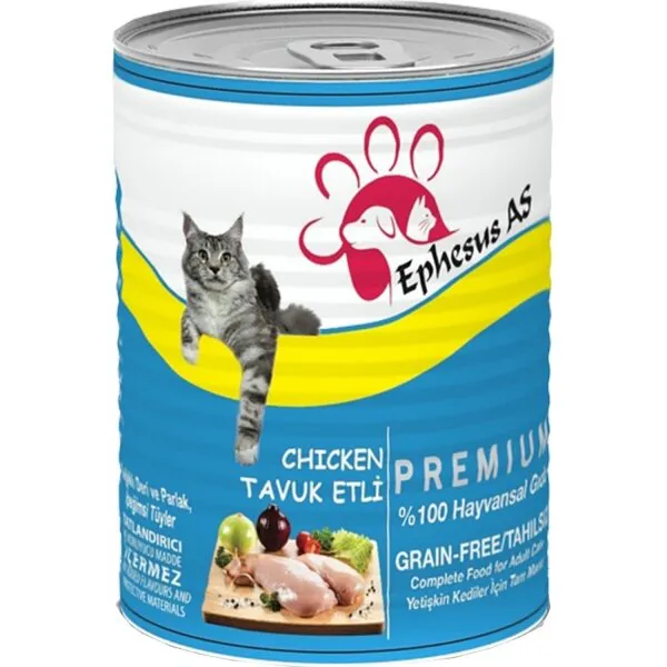 Ephesus As Tavuk Etli 415 gr Kedi Maması