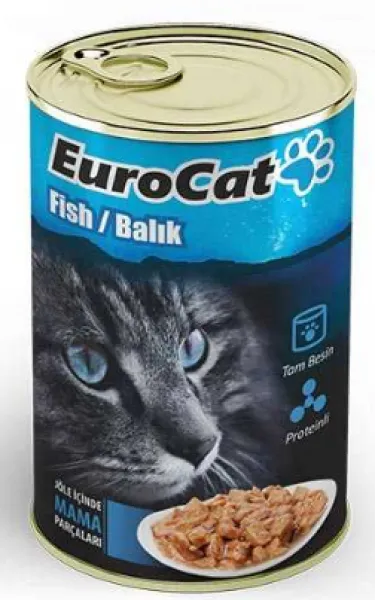 Eurocat Balıklı Yetişkin 415 gr Kedi Maması