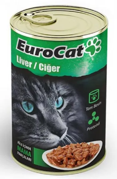 Eurocat Ciğerli Yetişkin 415 gr Kedi Maması