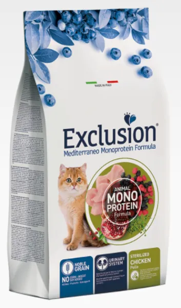 Exclusion Noble Grain Kısıllaştırılmış Tavuk Etli 1.5 kg Kedi Maması