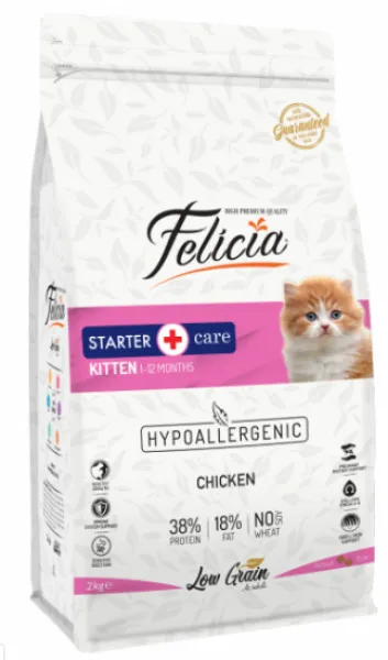 Felicia HypoAllergenic Tavuklu ve Hamsili Düşük Tahıllı Yavru 12 kg Kedi Maması