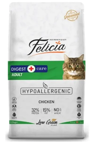 Felicia HypoAllergenic Tavuklu ve Hamsili Düşük Tahıllı Yetişkin 12 kg Kedi Maması