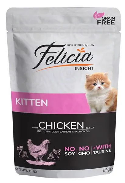 Felicia Tahılsız Yavru Tavuklu 85 gr Kedi Maması