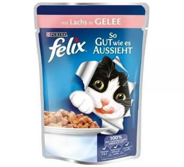 Felix Pouch Somonlu 100 gr Kedi Maması