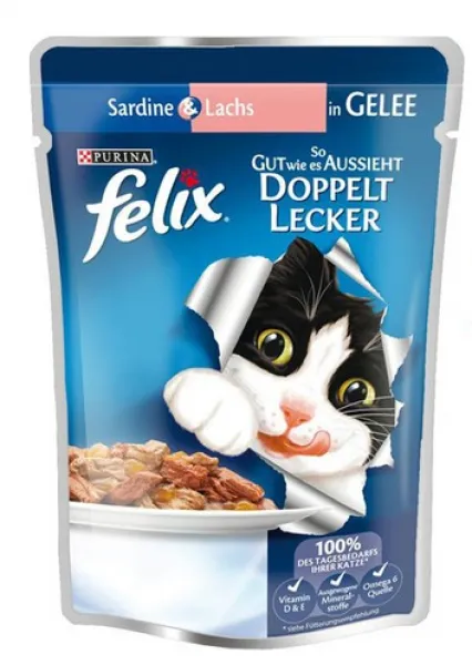 Felix Pouch Somonlu Alabalık 100 gr Kedi Maması