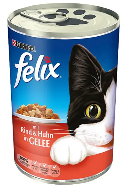 Felix Sığır Eti ve Tavuklu 400 gr Kedi Maması