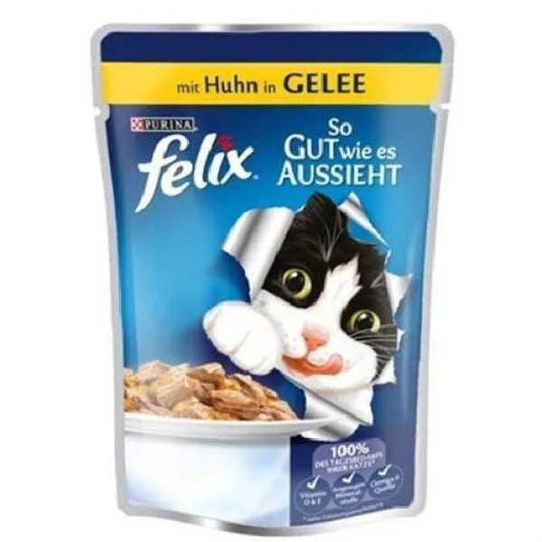 Felix Tavuklu Yaş 100 gr Kedi Maması