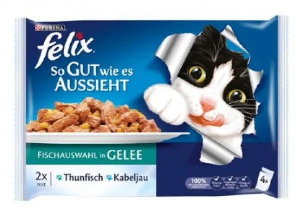 Felix Yetişkin Ton Balıklı Ve Morina Balıklı 100 gr Kedi Maması