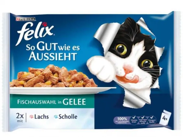 Felix Yetişkin Ton Balıklı Ve Somon Balıklı 100 gr Kedi Maması