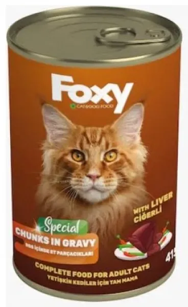 Foxy Ciğerli 415 gr Kedi Maması