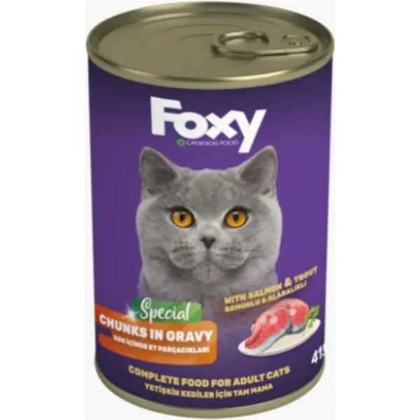 Foxy Somonlu ve Alabalıklı 415 gr Kedi Maması