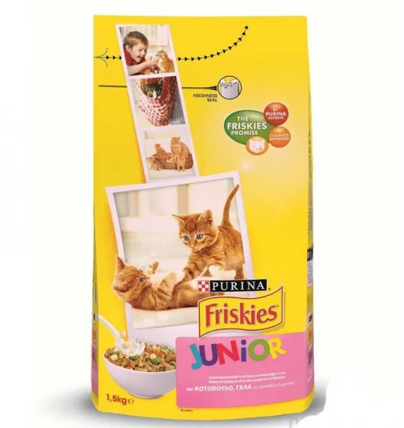Friskies Junior Tavuk Süt ve Sebzeli 1.5 kg Kedi Maması