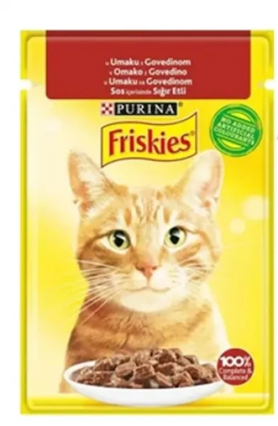 Friskies Sığır Etli Yetişkin 85 gr Kedi Maması