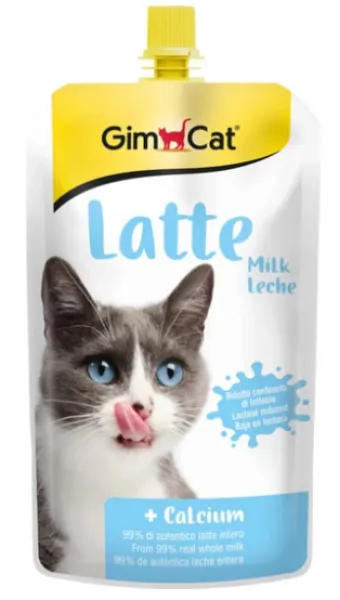 Gimcat Milk Latte Calcium Sıvı 200 ml Kedi Maması