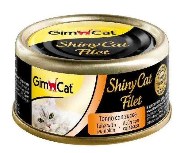 Gimcat Shinycat Fileto Tuna ve Bal Kabaklı 70 gr Kedi Maması
