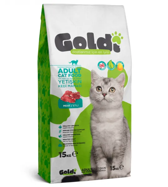 Goldi Adult Etli 15 kg Kedi Maması