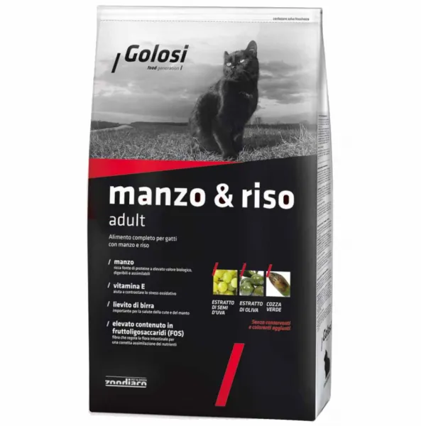 Golosi Adult Manzo & Riso 1.5 kg Kedi Maması