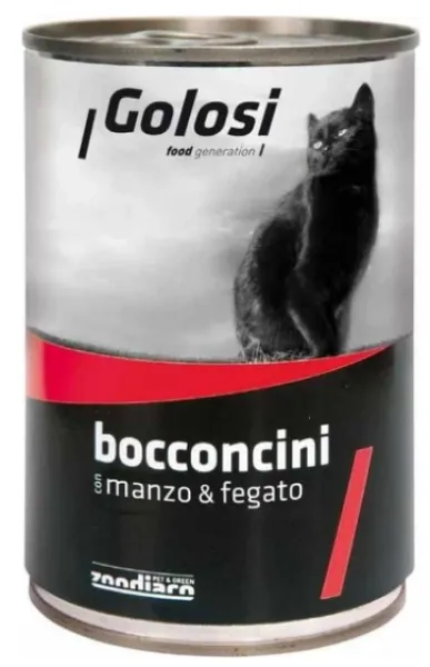 Golosi Bocconcini Sığır Etli Ve Ciğerli 400 gr Kedi Maması