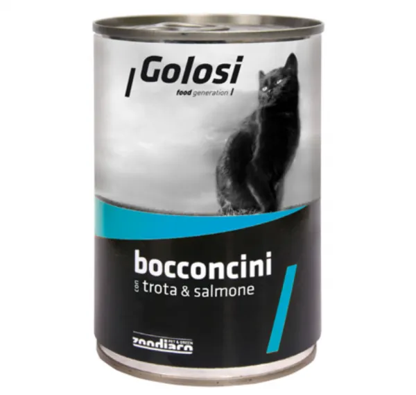 Golosi Chunks Bocconcini Alabalık ve Somon Balıklı 400 gr Kedi Maması