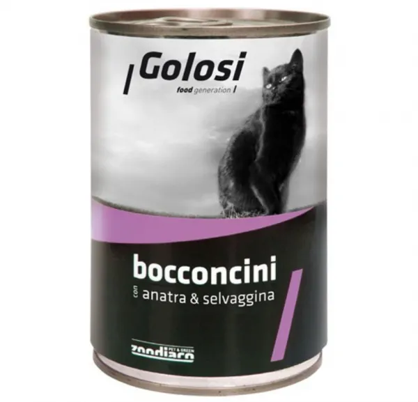 Golosi Chunks Bocconcini Ördek ve Av Hayvanlı 400 gr Kedi Maması