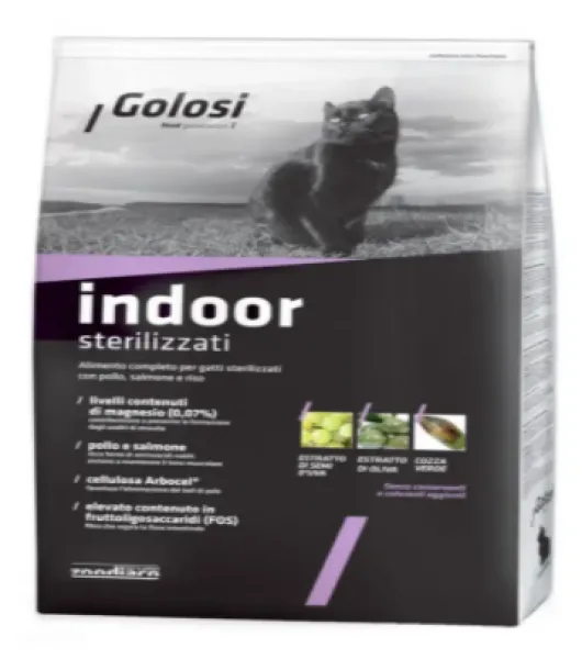 Golosi Indoor Somon Balıklı Pirinçli 400 gr Kedi Maması