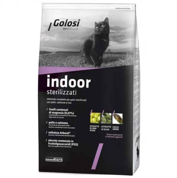 Golosi Indoor Somon Balıklı ve Pirinçli 20 kg Kedi Maması