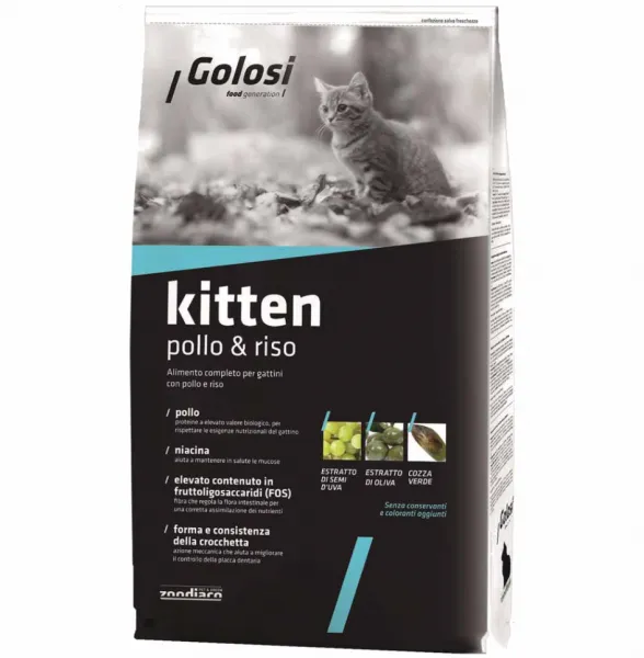 Golosi Kitten Pollo Riso 20 kg Kedi Maması