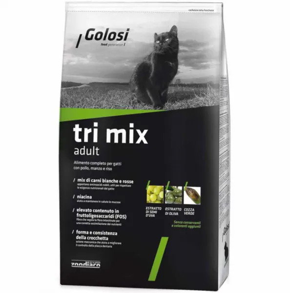 Golosi Tri Mix Sığır Etli ve Tavuklu 1.5 kg Kedi Maması