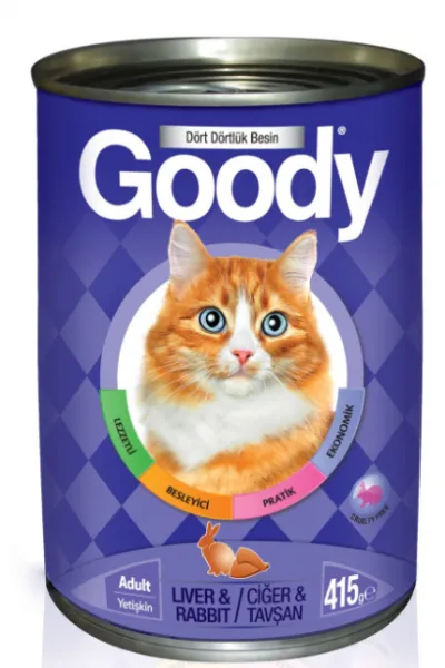 Goody Adult Ciğerli ve Tavşanlı 415 gr Kedi Maması