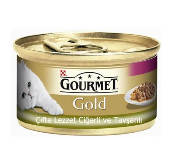 Gourmet Gold Ciğerli Tavşanlı 85 gr Kedi Maması