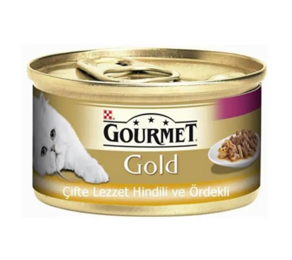 Gourmet Gold Hindili Ördekli 85 gr Kedi Maması
