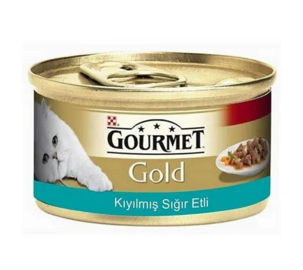 Gourmet Gold Kıyılmış Sığır Etli 85 gr Kedi Maması