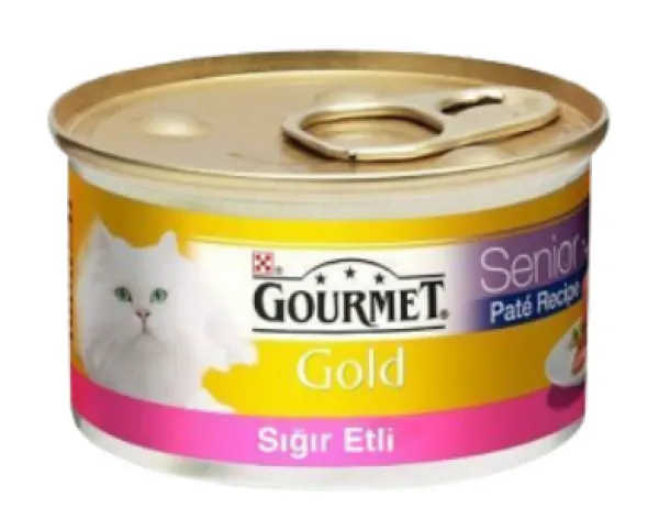 Gourmet Gold Kıyılmış Sığır Etli Yetişkin 85 gr Kedi Maması