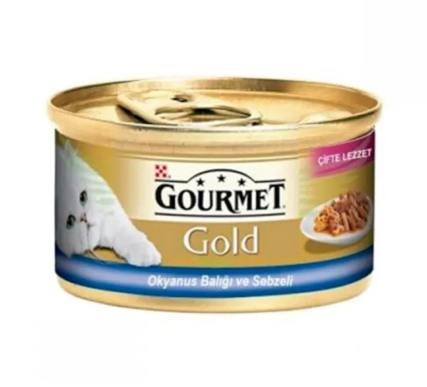 Gourmet Gold Okyanus Balığı ve Sebzeli 85 gr Kedi Maması