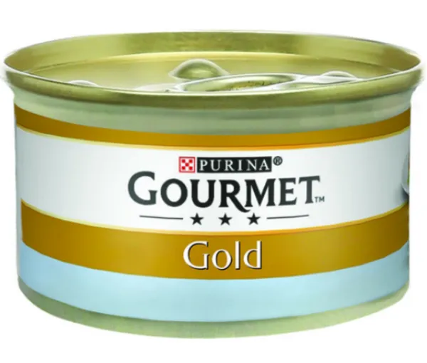 Gourmet Gold Okyanus Balık Ispanaklı Yetişkin 80 gr Kedi Maması