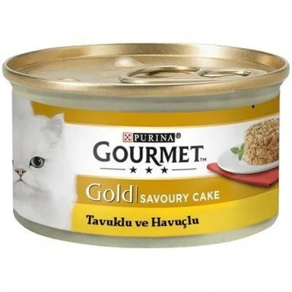 Gourmet Gold Savoury Cake Tavuklu Havuçlu 85 gr Kedi Maması