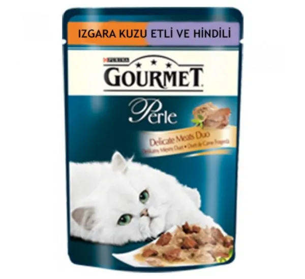 Gourmet Perle Izgara Kuzu Etli ve Hindili 85 gr Kedi Maması