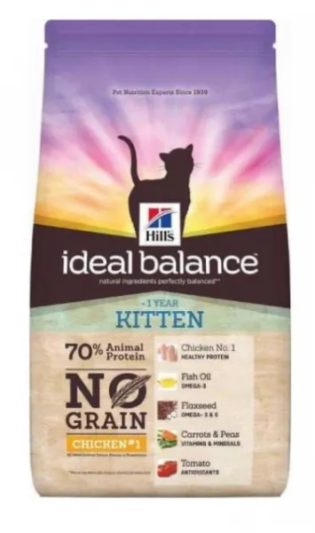 Hill's Ideal Balance Tavuk Etli ve Patatesli Tahılsız Yavru 1.5 kg Kedi Maması
