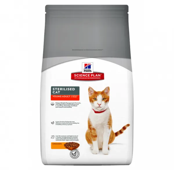 Hill's Science Plan Kısırlaştırılmış Adult Tavuklu 1.5 kg 1500 gr Kedi Maması