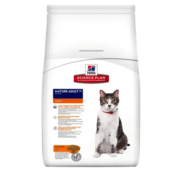 Hill's Science Plan Mature Light Tavuklu 1.5 kg Kedi Maması