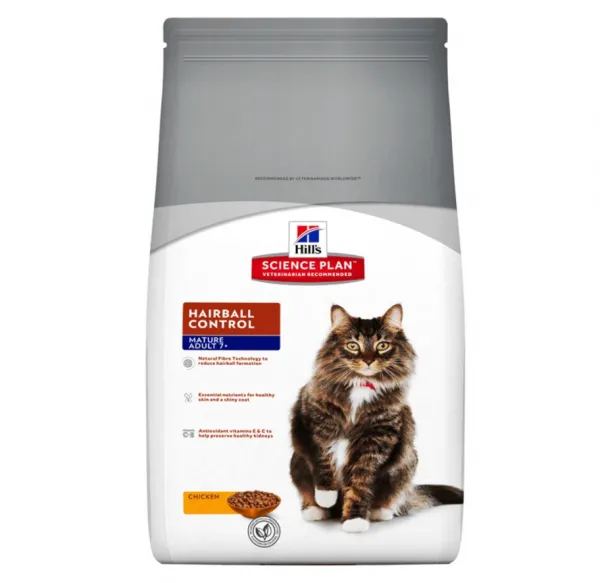 Hill's Science Plan Mature Tüy Kontrol Tavuklu 1.5 kg Kedi Maması