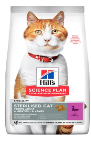 Hill's Sterilised Ördekli 1.5 kg Kedi Maması