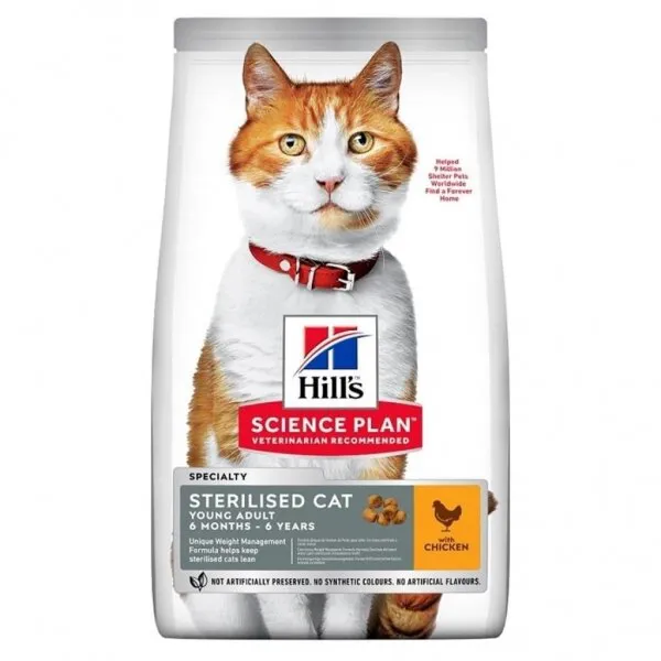 Hill's Sterilised Tavuklu 10 kg Kedi Maması