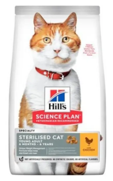 Hill's Tavuklu Kısırlaştırılmış Yetişkin 1.5 kg Kedi Maması